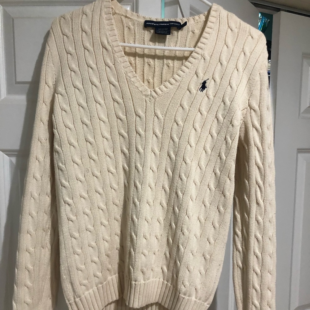 Ralph Lauren cream colored sweater - Large
